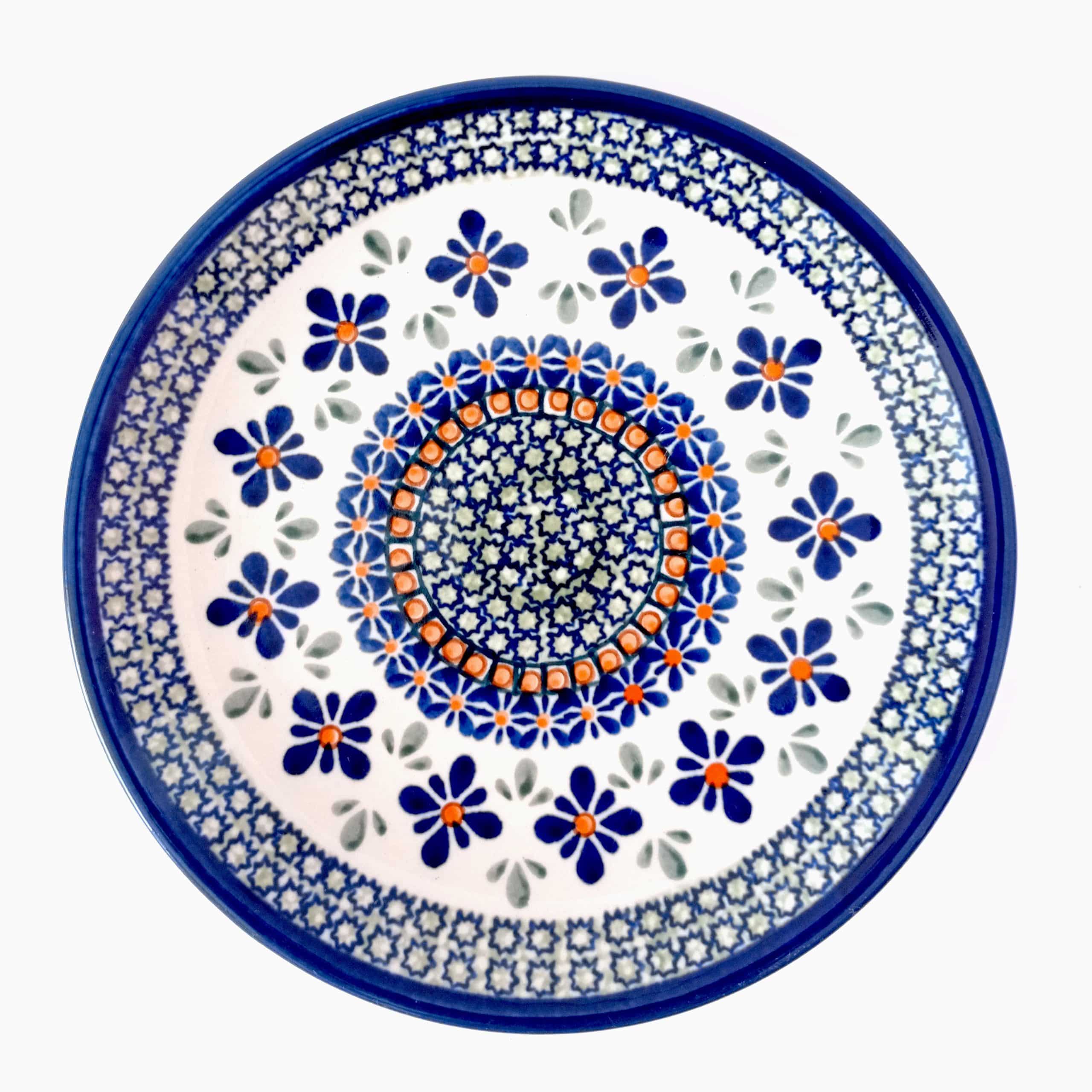 talerz ceramiczny królewski wzór