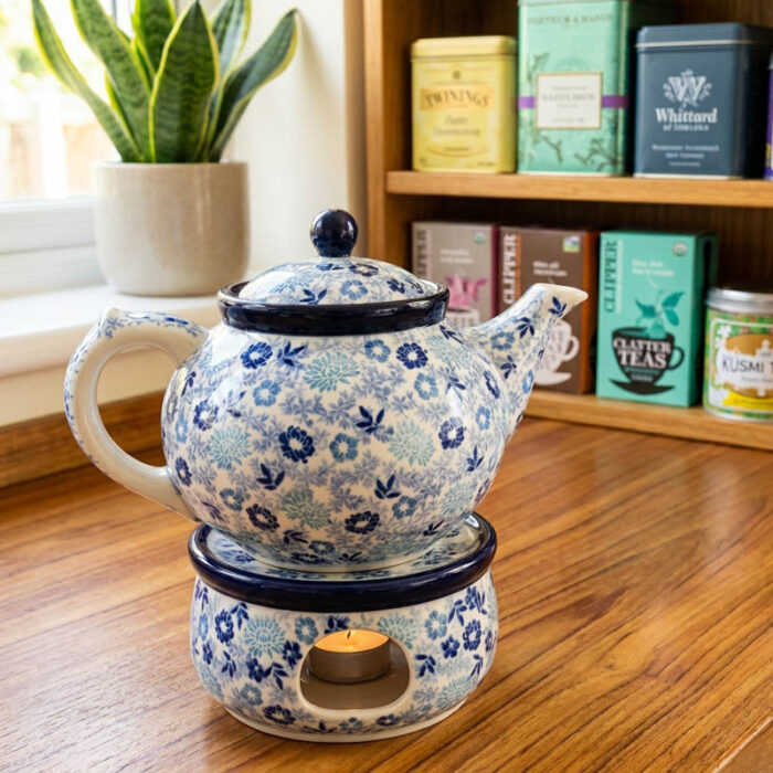 ceramiczny czajnik z podgrzewaczem