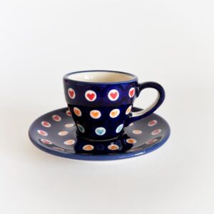 filiżanka espresso bolesławiec serca